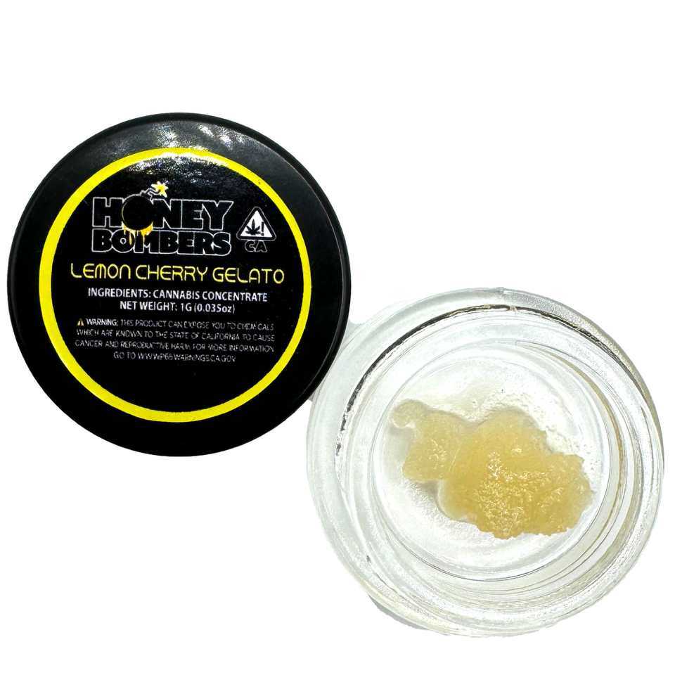 Honey Bombers Sorbet LEMON CHERRY GELATO
