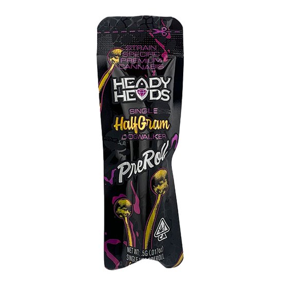 HEADY HEADS Single .5g Dogwalker Preroll – ZHEETOS