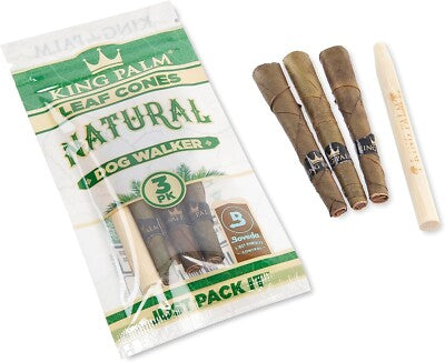King Palm 3 Palm Cones - Dog Walker Size - Natural