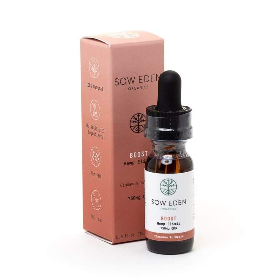 Sow Eden 750mg CBD Tincture BOOST | CINNAMON TURMERIC