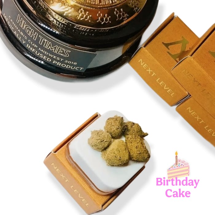 NEXT LEVEL 1g Rosin-Infused MoonRock | BIRTHDAY CAKE