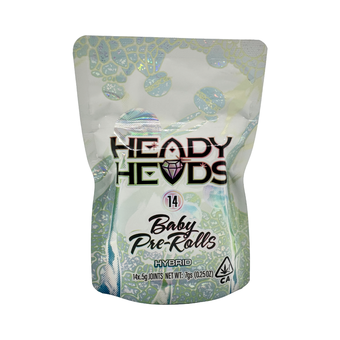 HEADY HEADS 14pk .5g Baby Prerolls - BLACK CHERRY KUSH