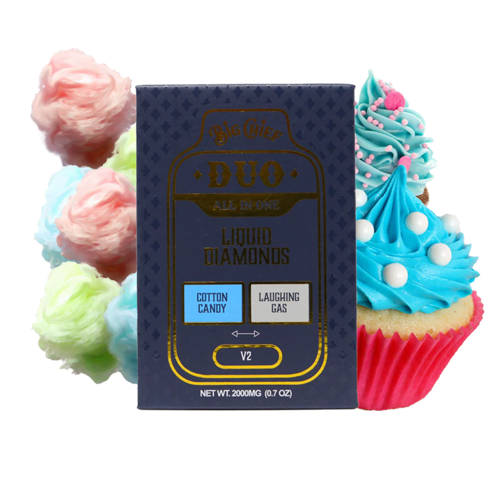 Big Chief DUO All-In-One Vape – COTTON CANDY | LAUGHING GAS
