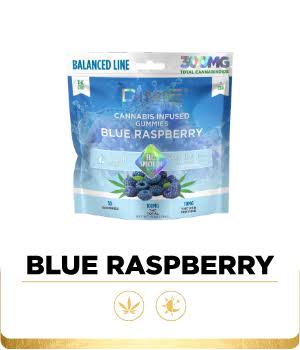 DIME INDUSTRIES Balanced Line 1:1:1 THC/CBD/CBG Vegan Gummies — BLUE RASPBERRY