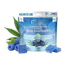 DIME INDUSTRIES Balanced Line 1:1:1 THC/CBD/CBG Vegan Gummies — BLUE RASPBERRY