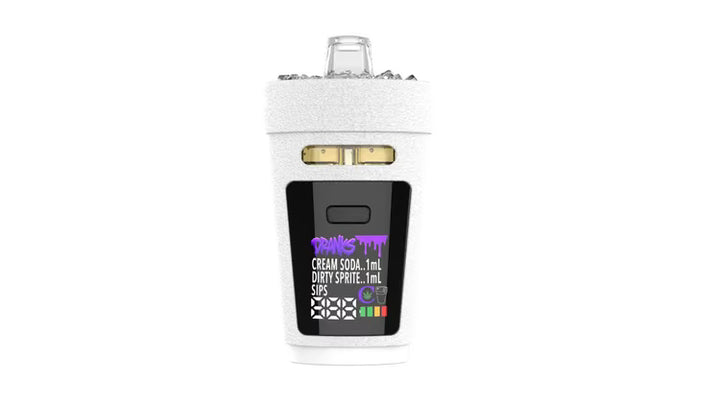 DRANKS Dual AIO Chamber Liquid Live Diamonds THC Vape – PEACH CRUSH x PINEAPPLE CRUSH