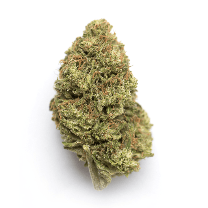 LA Spirit Premium Exotic Flower CAKE POP, 2 oz, featuring dense green buds with orange hairs. Same day delivery in Mission Viejo.