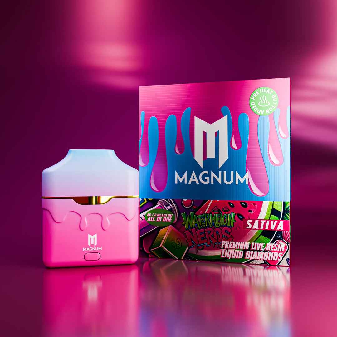 Magnum Labs 2g Premium Live Resin Liquid Diamonds All-In-One THC Disposable Vape - WATERMELON NERDS