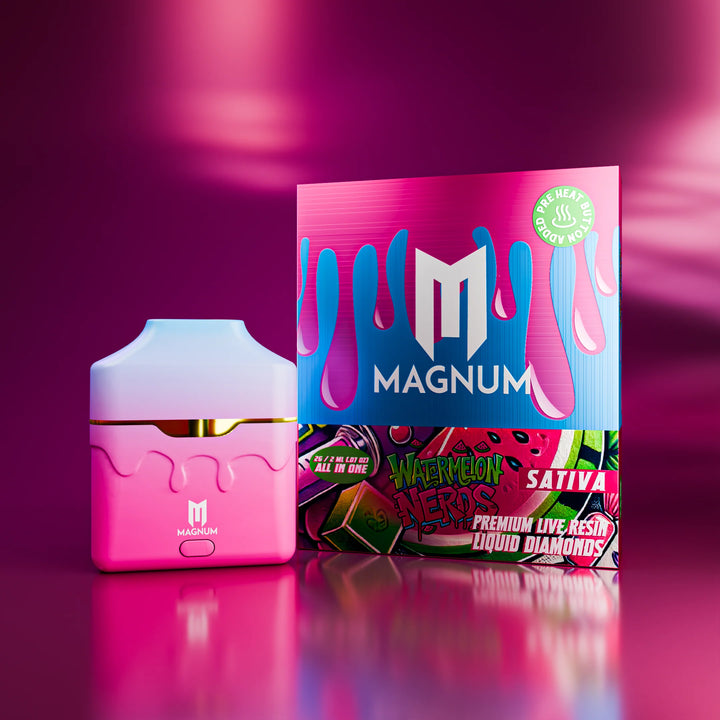 Magnum Labs 2g Premium Live Resin Liquid Diamonds All-In-One THC Disposable Vape - WATERMELON NERDS