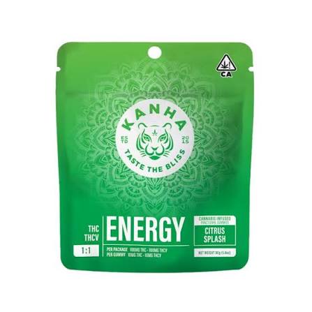 KANHA 1:1 THC/THCV Cannabis-Infused Gummies – ENERGY | CITRUS SPLASH