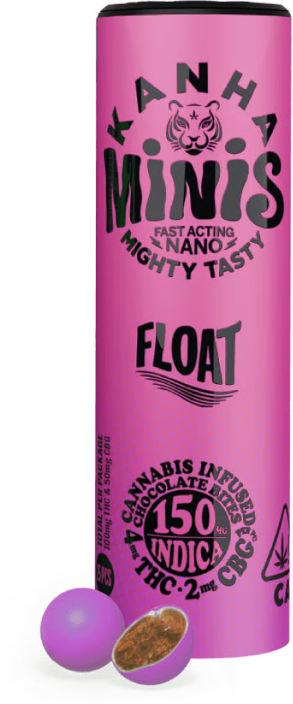 KANHA Mighty Tasty 2:1 THC/CBG Cannabis-Infused Chocolate Bites - FLOAT