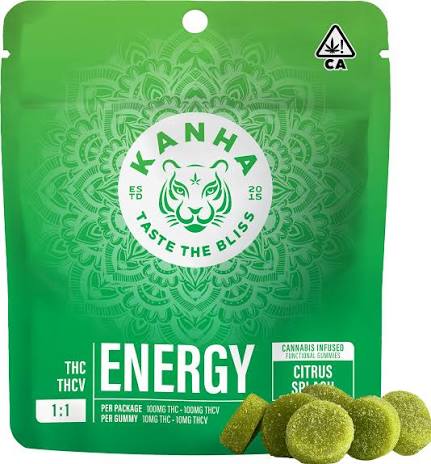 KANHA 1:1 THC/THCV Cannabis-Infused Gummies – ENERGY | CITRUS SPLASH