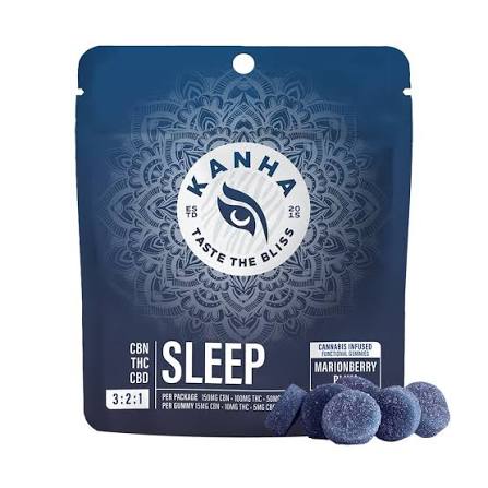 KANHA DREAM 3:2:1 CBN/THC/CBD Vegan Sugar Free Gummies - SLEEP | MARIONBERRY PLUM