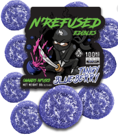 N'Refused Edibles THC/CBD/CBN  Gummies TANGY BLUEBERRY | NIGHTTIME