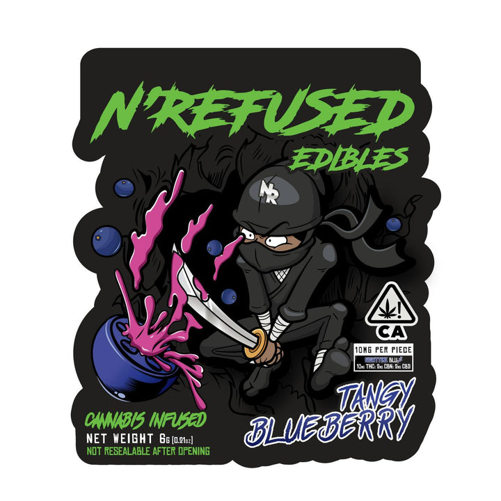 N'Refused Edibles THC/CBD/CBN  Gummies TANGY BLUEBERRY | NIGHTTIME