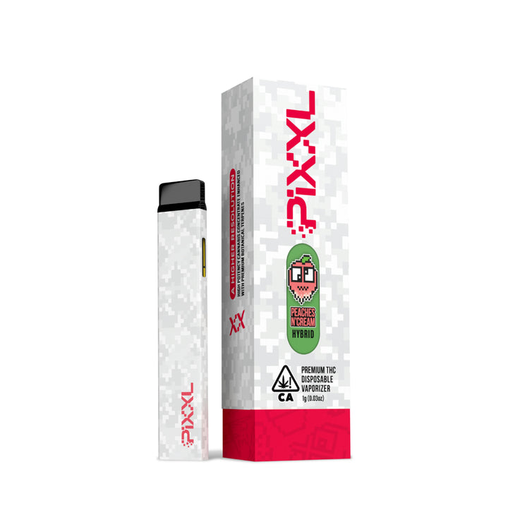 PiXXL 1g Premium THC Disposable Vape PEACHES N' CREAM