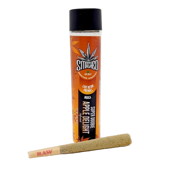 SMASHED 1.4g Live Resin Super Doobie Preroll – APPLE DELIGHT