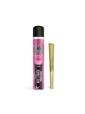 SMASHED 1.4g Live Resin Super Dobbie Preroll – BUBBLE GUM
