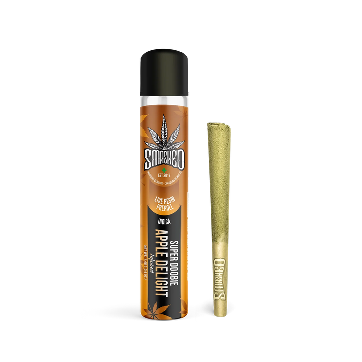 SMASHED 1.4g Live Resin Super Doobie Preroll – APPLE DELIGHT