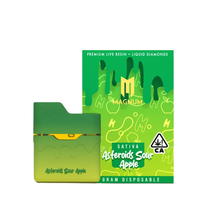 Magnum Labs Live Resin Liquid Diamonds Disposable ASTEROIDS SOUR APPLE