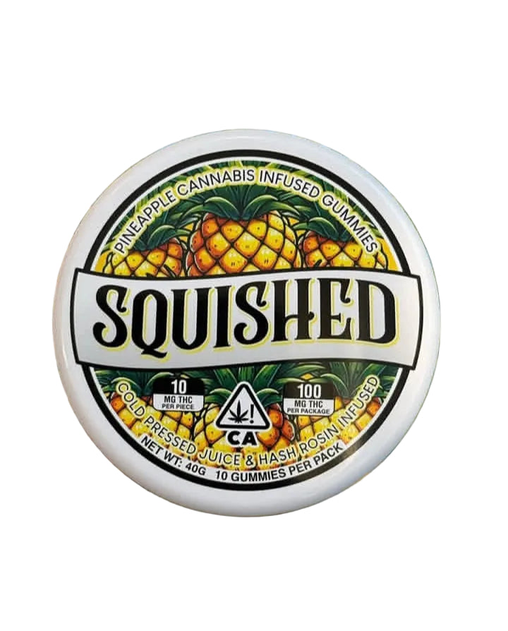 SQUISHED Hash Rosin Infused Gummies – PINEAPPLE