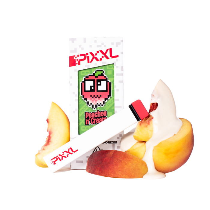 PiXXL 1g Premium THC Disposable Vape PEACHES N' CREAM