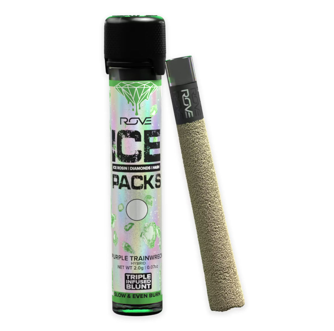 ROVE 2G ICE Pack Triple Infused Blunt – PURPLE TRAINWRECK
