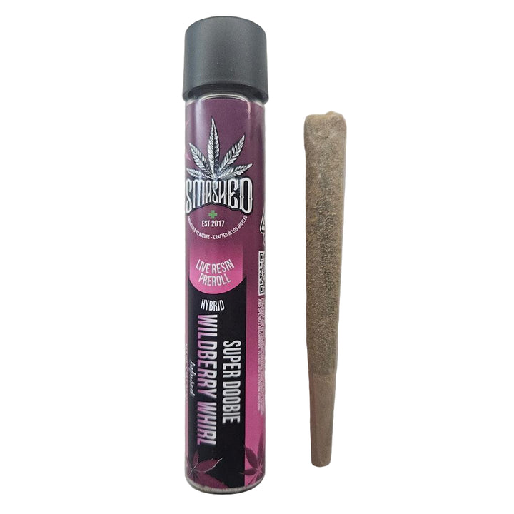 SMASHED 1.4g Live Resin Super Doobie Preroll – WILDBERRY WHIRL