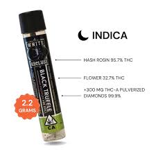 WHITE RECLUSE Premium Infused THC-A Diamonds + Hash Rosin Preroll – BLACK TRUFFLE