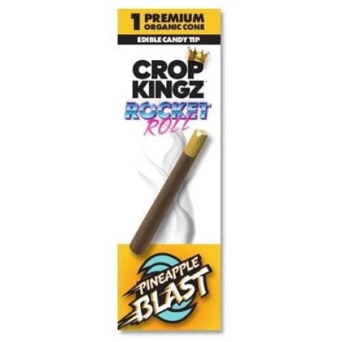 Crop Kingz Rocket Roll Hemp Wrap With Edible Sugar Tip - PINEAPPLE BLAST - {{ID Delivery Services }}