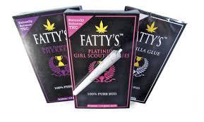 FATTY'S 3pk Preroll BLACK RUNTZ (Indica Hybrid) - ID Delivery Service