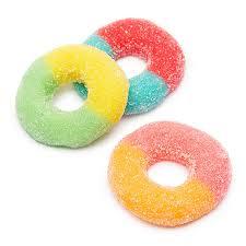 STMS WLLNSS 250mg or 500mg 1:1 THC/CBD Gummy NEON RINGS - ID Delivery Service