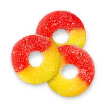 STRAWBERRY-BANANA GUMMY RINGS 100mg THC - ID Delivery Service